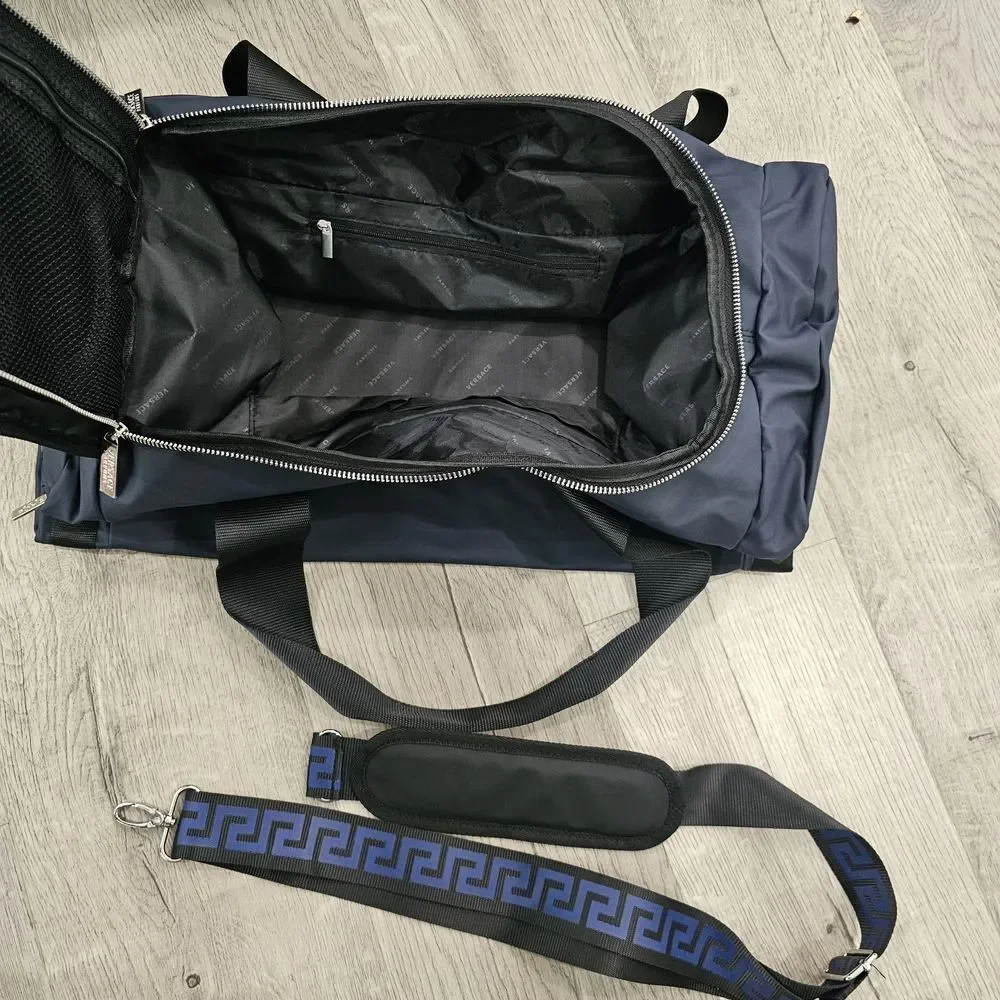 Versace Jeans Collection Blue Duffel Bag